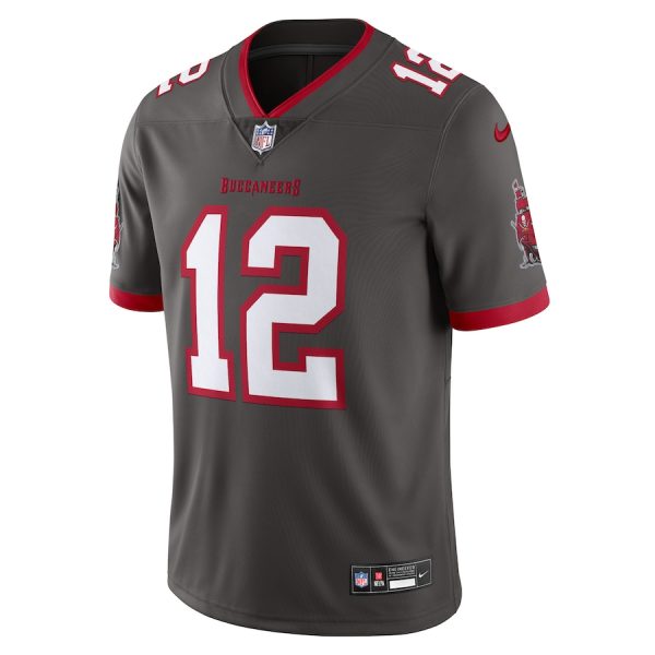 Men's Tampa Bay Buccaneers Tom Brady Nike Pewter Alternate Vapor Untouchable Limited Jersey - GNE DROP209