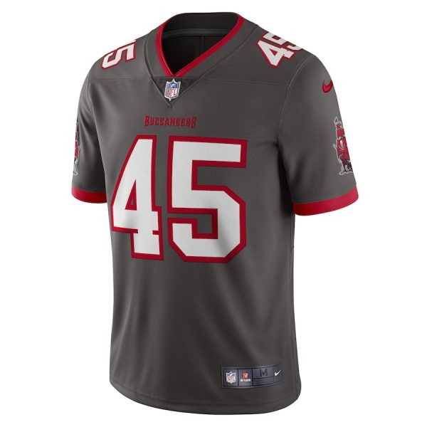 Men's Tampa Bay Buccaneers Devin White Nike Pewter Vapor Limited Jersey - GNE DROP215