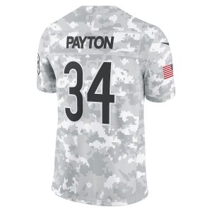 Men's Chicago Bears Walter Payton Nike Arctic Camo 2024 Salute to Service Retired Player Limited Jersey - GNE DROP234