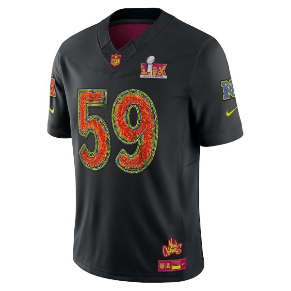 Men's Nike Black Super Bowl LIX Limited Jersey - GNE DROP246