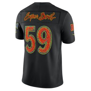 Men's Nike Black Super Bowl LIX Limited Jersey - GNE DROP246