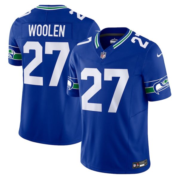 Men's Seattle Seahawks Tariq Woolen Nike Royal Alternate Vapor F.U.S.E. Limited Jersey - GNE DROP250