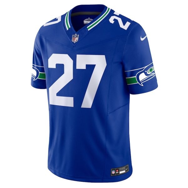 Men's Seattle Seahawks Tariq Woolen Nike Royal Alternate Vapor F.U.S.E. Limited Jersey - GNE DROP250