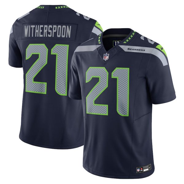 Men's Seattle Seahawks Devon Witherspoon Nike Navy Vapor F.U.S.E. Limited Jersey - GNE DROP252