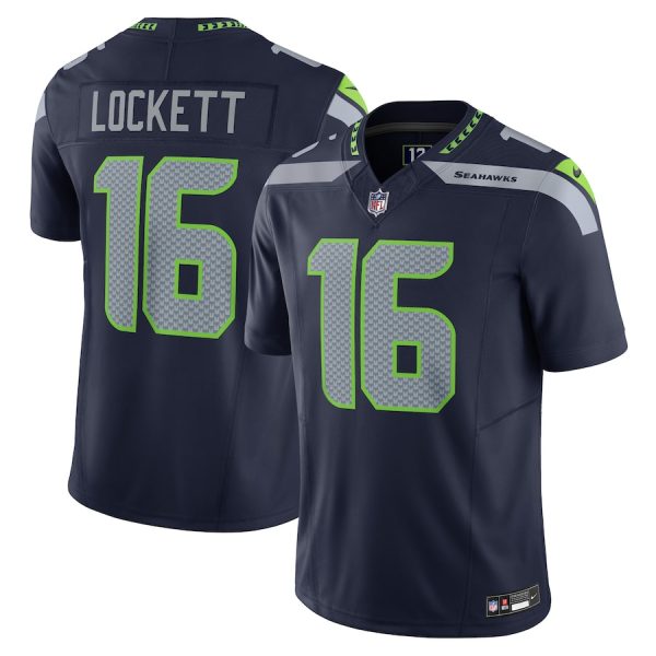 Men's Seattle Seahawks Tyler Lockett Nike Navy Vapor F.U.S.E. Limited Jersey - GNE DROP253