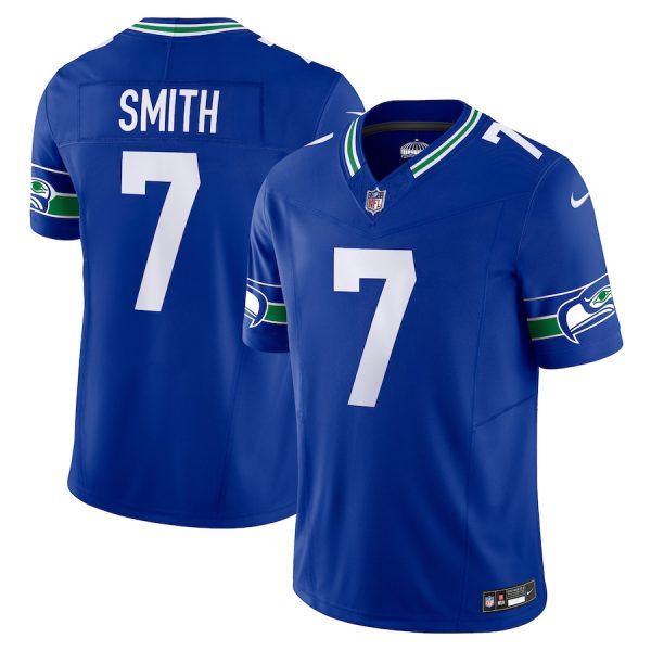 Men's Seattle Seahawks Geno Smith Nike Royal Alternate Vapor F.U.S.E. Limited Jersey - GNE DROP254