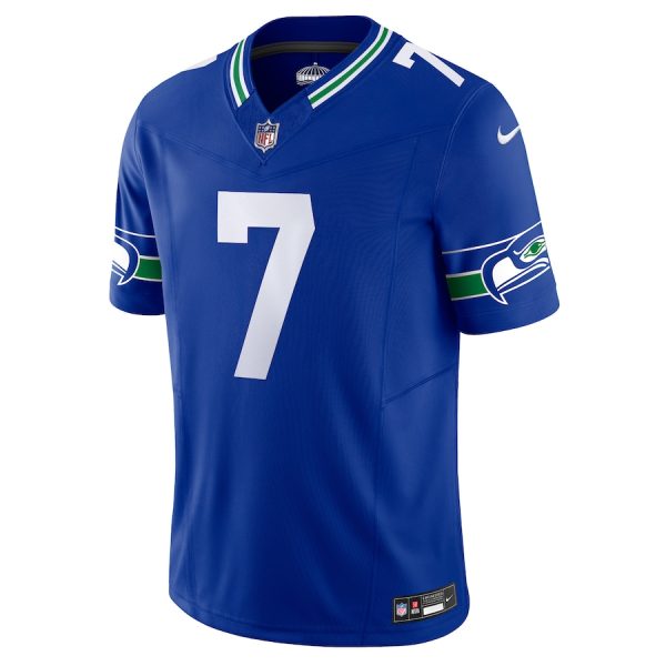 Men's Seattle Seahawks Geno Smith Nike Royal Alternate Vapor F.U.S.E. Limited Jersey - GNE DROP254