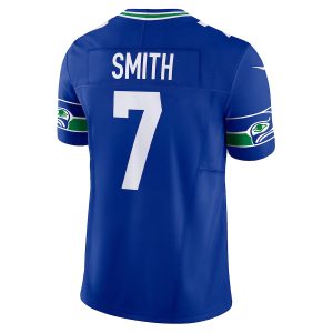 Men's Seattle Seahawks Geno Smith Nike Royal Alternate Vapor F.U.S.E. Limited Jersey - GNE DROP254