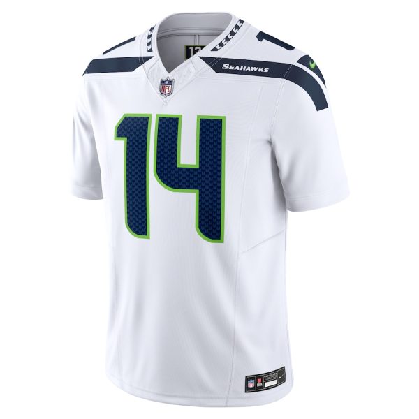 Men's Seattle Seahawks DK Metcalf Nike White Vapor F.U.S.E. Limited Jersey - GNE DROP256