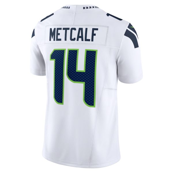 Men's Seattle Seahawks DK Metcalf Nike White Vapor F.U.S.E. Limited Jersey - GNE DROP256