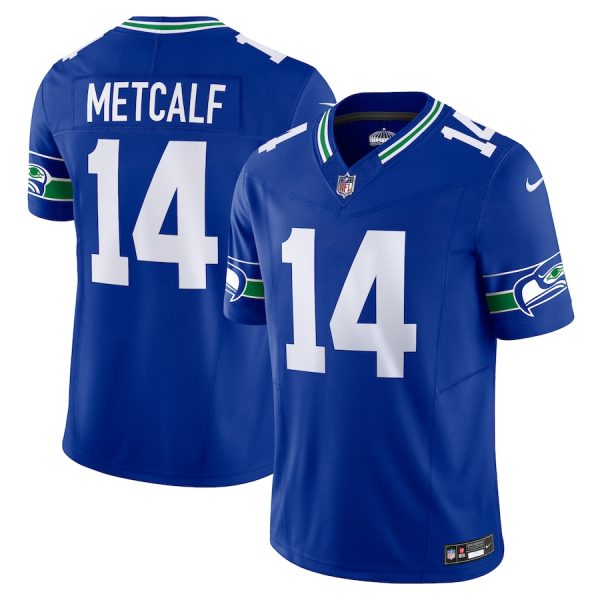 Men's Seattle Seahawks DK Metcalf Nike Royal Vapor F.U.S.E. Limited Jersey - GNE DROP257