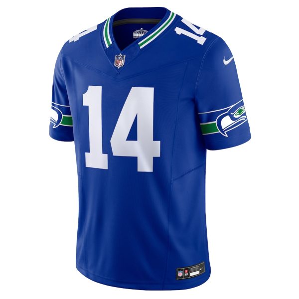 Men's Seattle Seahawks DK Metcalf Nike Royal Vapor F.U.S.E. Limited Jersey - GNE DROP257