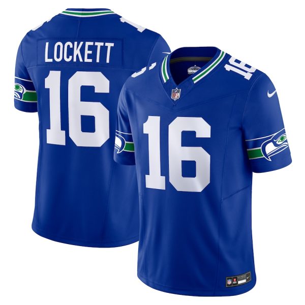 Men's Seattle Seahawks Tyler Lockett Nike Royal Vapor F.U.S.E. Limited Jersey - GNE DROP258