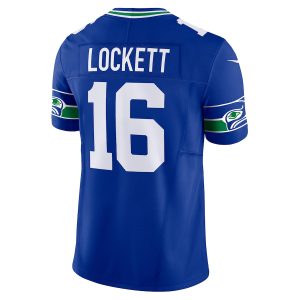 Men's Seattle Seahawks Tyler Lockett Nike Royal Vapor F.U.S.E. Limited Jersey - GNE DROP258