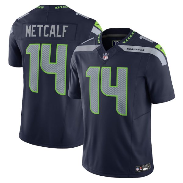 Men's Seattle Seahawks DK Metcalf Nike Navy Vapor F.U.S.E. Limited Jersey - GNE DROP259