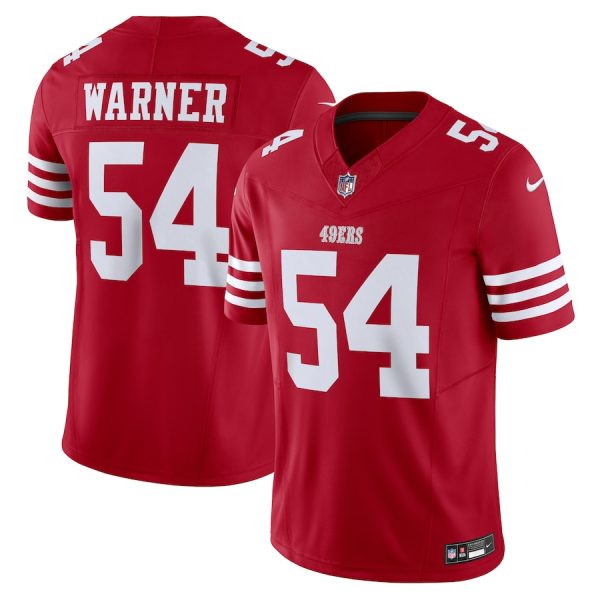 Men's San Francisco 49ers Fred Warner Nike Scarlet Vapor F.U.S.E. Limited Jersey - GNE DROP270