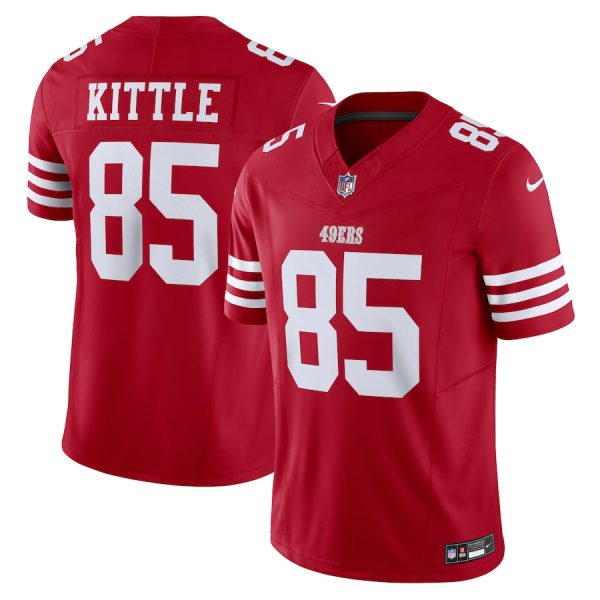 Men's San Francisco 49ers George Kittle Nike Scarlet Vapor F.U.S.E. Limited Jersey - GNE DROP271