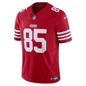 Men's San Francisco 49ers George Kittle Nike Scarlet Vapor F.U.S.E. Limited Jersey - GNE DROP271