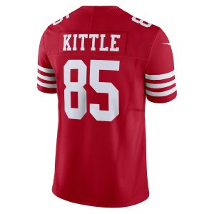 Men's San Francisco 49ers George Kittle Nike Scarlet Vapor F.U.S.E. Limited Jersey - GNE DROP271