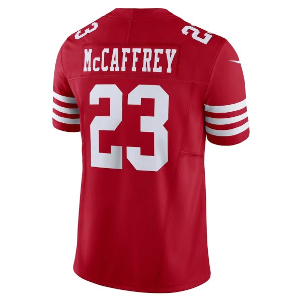 Men's San Francisco 49ers Christian McCaffrey Nike Scarlet Vapor F.U.S.E. Limited Jersey - GNE DROP274