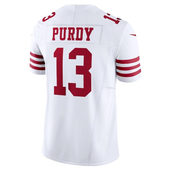 Men's San Francisco 49ers Brock Purdy Nike White Vapor F.U.S.E. Limited Jersey - GNE DROP277