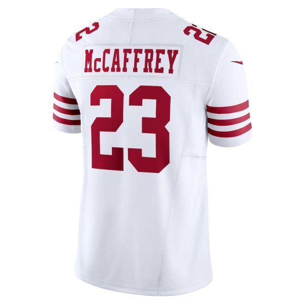 Men's San Francisco 49ers Christian McCaffrey Nike White Vapor F.U.S.E. Limited Jersey - GNE DROP279