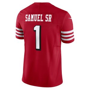 Men's San Francisco 49ers Deebo Samuel Sr Nike Scarlet Alternate Vapor F.U.S.E. Limited Jersey - GNE DROP283