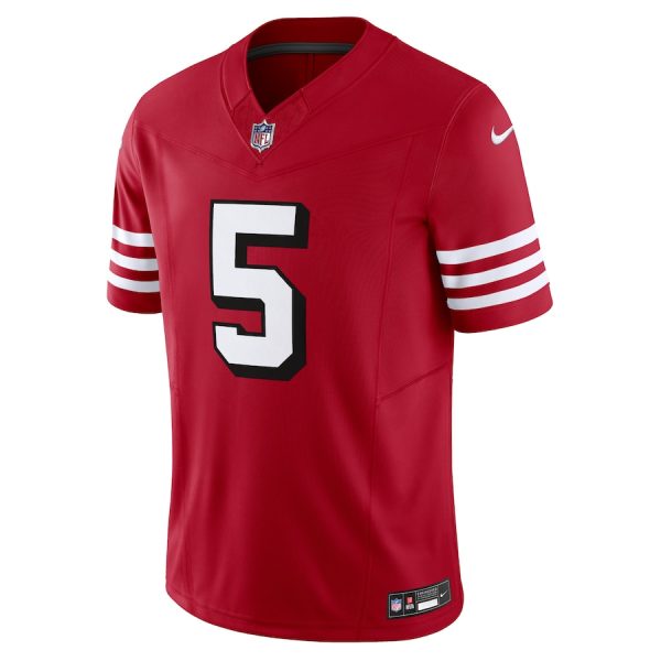 Men's San Francisco 49ers Trey Lance Nike Scarlet Vapor F.U.S.E. Limited Jersey - GNE DROP285