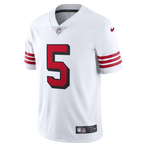 Men's San Francisco 49ers Trey Lance Nike White Alternate 2 Vapor Limited Jersey - GNE DROP289