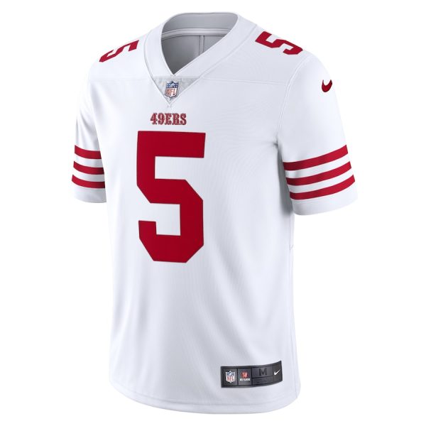 Men's San Francisco 49ers Trey Lance Nike White Vapor Limited Jersey - GNE DROP292