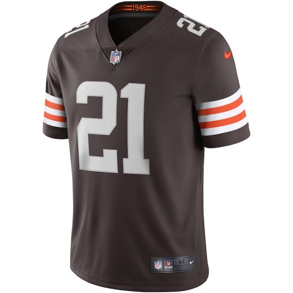 Men's Cleveland Browns Denzel Ward Nike Brown Vapor Limited Jersey - GNE DROP304