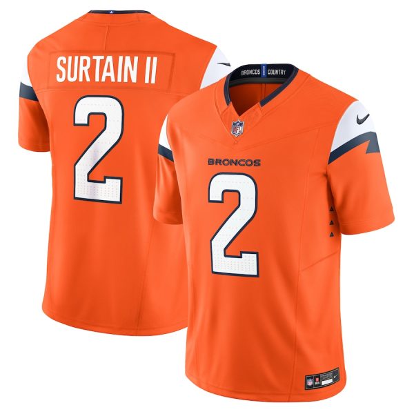 Men's Denver Broncos Patrick Surtain II Nike Orange Mile High Collection Vapor F.U.S.E. Limited Jersey - GNE DROP311