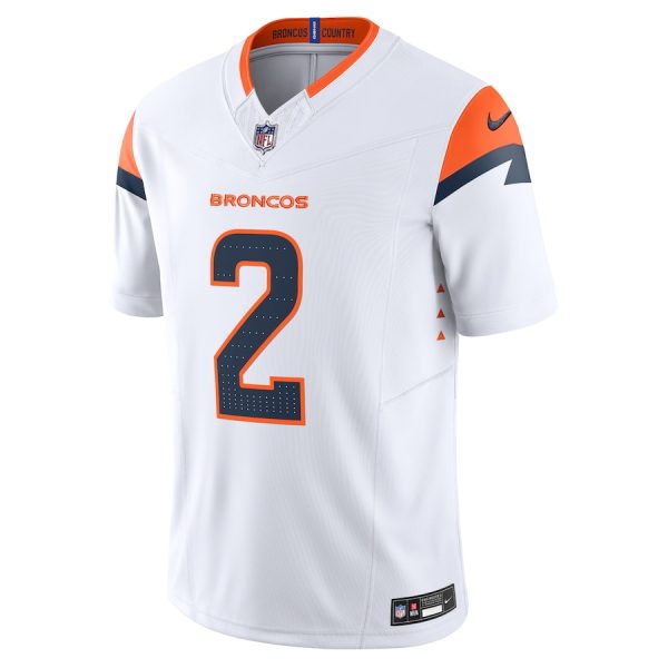 Men's Denver Broncos Patrick Surtain II Nike White Mile High Collection Vapor F.U.S.E. Limited Jersey - GNE DROP313