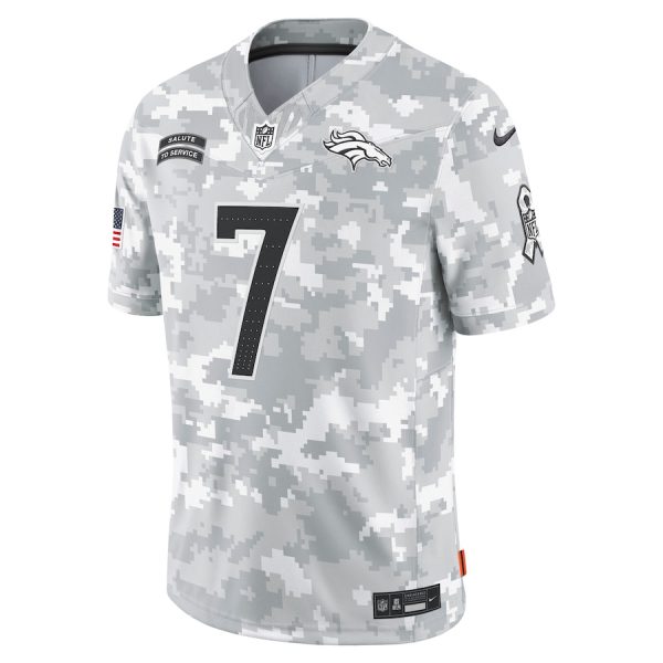 Men's Denver Broncos John Elway Nike Arctic Camo 2024 Salute to Service Retired Player Limited Jersey - GNE DROP315