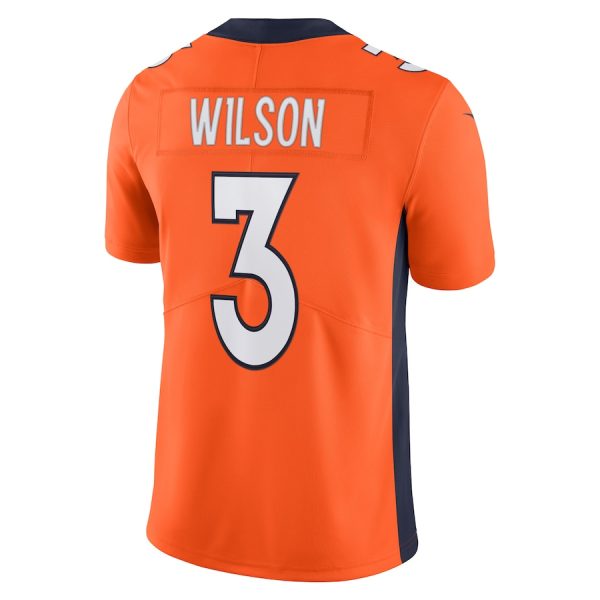 Men's Denver Broncos Russell Wilson Nike Orange Team Vapor Limited Jersey - GNE DROP318