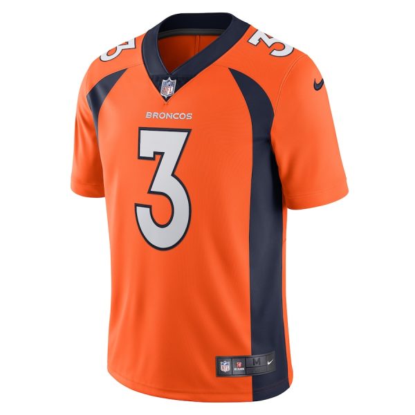 Men's Denver Broncos Russell Wilson Nike Orange Team Vapor Limited Jersey - GNE DROP318