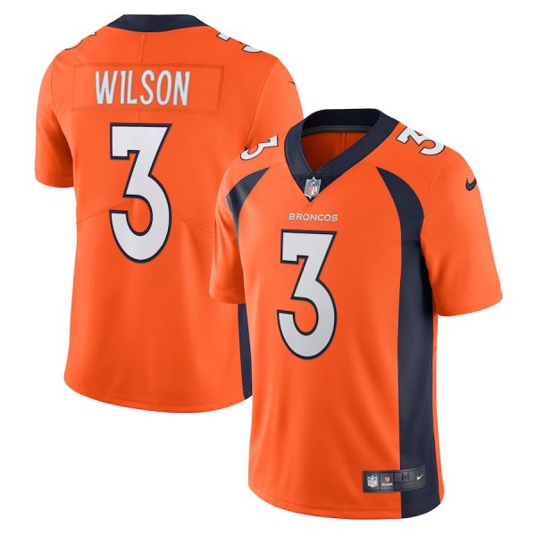 Men's Denver Broncos Russell Wilson Nike Orange Team Vapor Limited Jersey - GNE DROP318