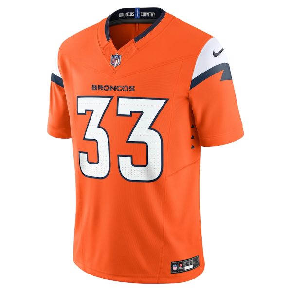 Men's Denver Broncos Javonte Williams Nike Orange Mile High Collection Vapor F.U.S.E. Limited Jersey - GNE DROP319