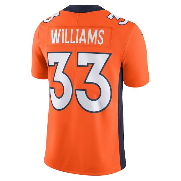 Men's Denver Broncos Javonte Williams Nike Orange Vapor Untouchable Limited Jersey - GNE DROP320