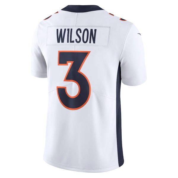 Men's Denver Broncos Russell Wilson Nike White Vapor Untouchable Limited Jersey - GNE DROP321