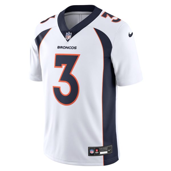 Men's Denver Broncos Russell Wilson Nike White Vapor Untouchable Limited Jersey - GNE DROP321