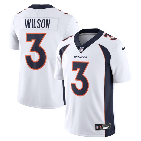 Men's Denver Broncos Russell Wilson Nike White Vapor Untouchable Limited Jersey - GNE DROP321