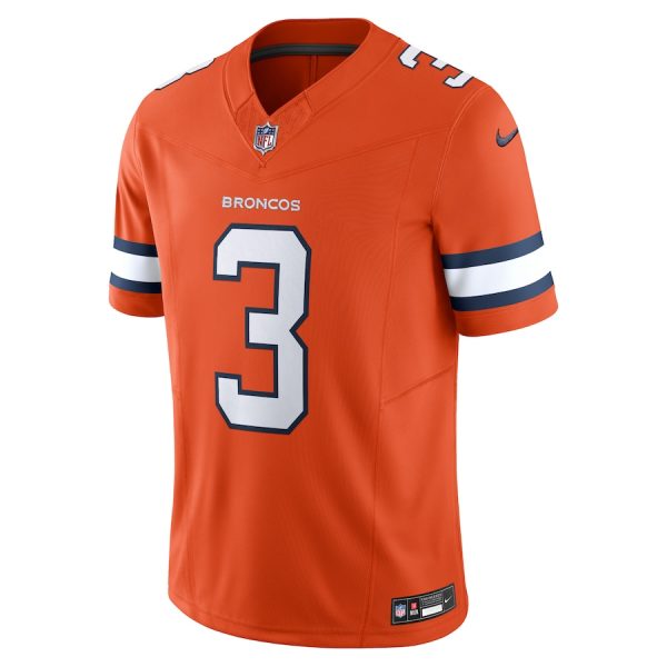 Men's Denver Broncos Russell Wilson Nike Orange Vapor F.U.S.E. Limited Jersey - GNE DROP323