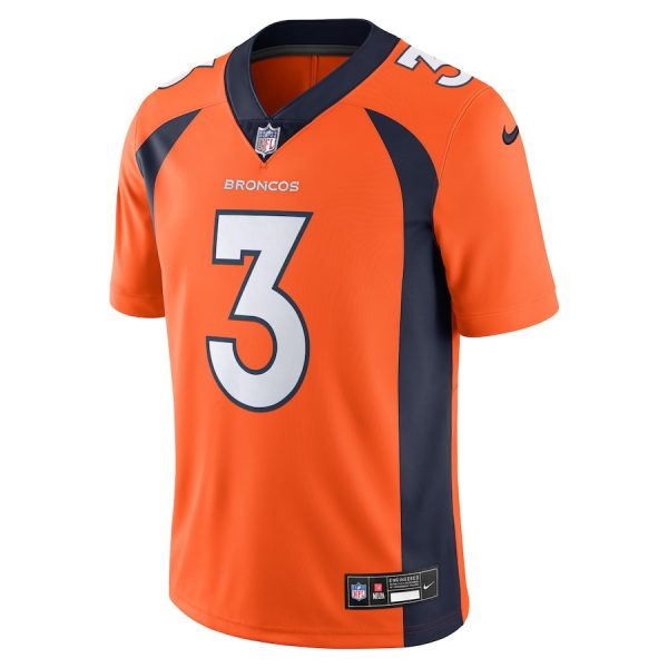 Men's Denver Broncos Russell Wilson Nike Orange Vapor Untouchable Limited Jersey - GNE DROP325