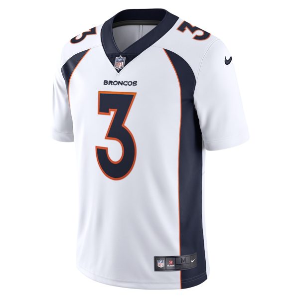 Men's Denver Broncos Russell Wilson Nike White Team Vapor Limited Jersey - GNE DROP329