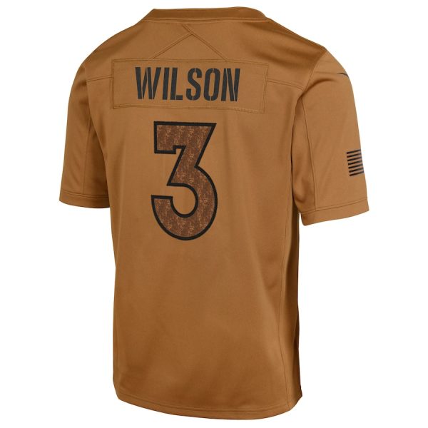 Men's Denver Broncos Russell Wilson Nike Brown Salute To Service Limited Jersey - GNE DROP330