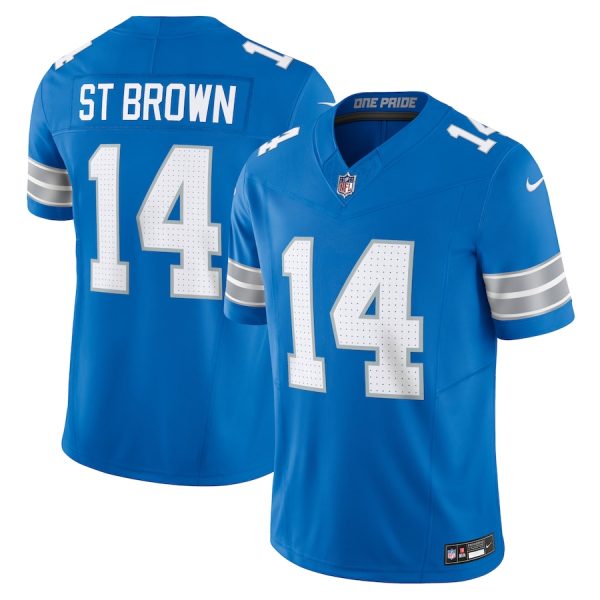 Men's Detroit Lions Amon-Ra St. Brown Nike Blue Vapor F.U.S.E. Limited Jersey - GNE DROP331