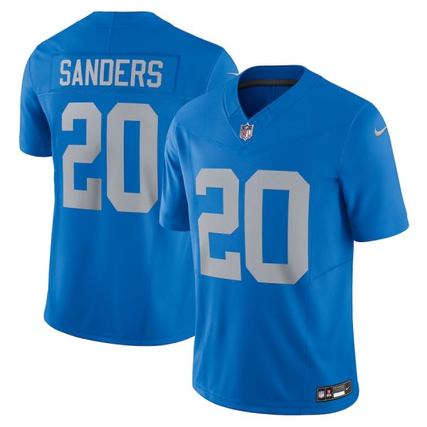 Men's Detroit Lions Barry Sanders Nike Blue Vapor F.U.S.E. Alternate Limited Jersey - GNE DROP334