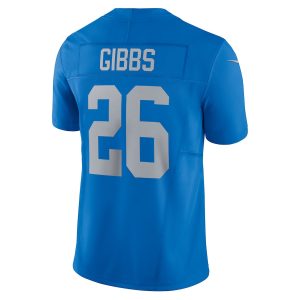 Men's Detroit Lions Jahmyr Gibbs Nike Blue Vapor F.U.S.E. Alternate Limited Jersey - GNE DROP336