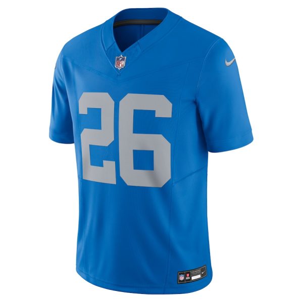 Men's Detroit Lions Jahmyr Gibbs Nike Blue Vapor F.U.S.E. Alternate Limited Jersey - GNE DROP336